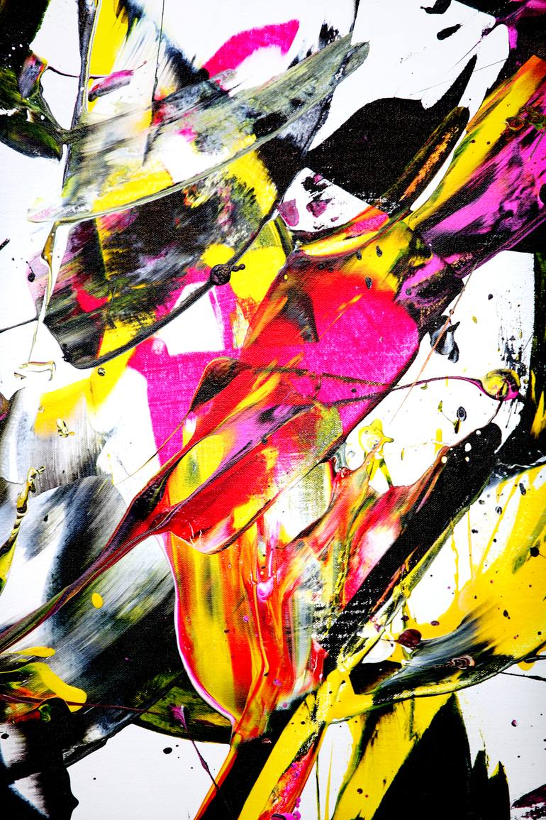 Original Abstract Expressionism Abstract Painting by Estelle Asmodelle