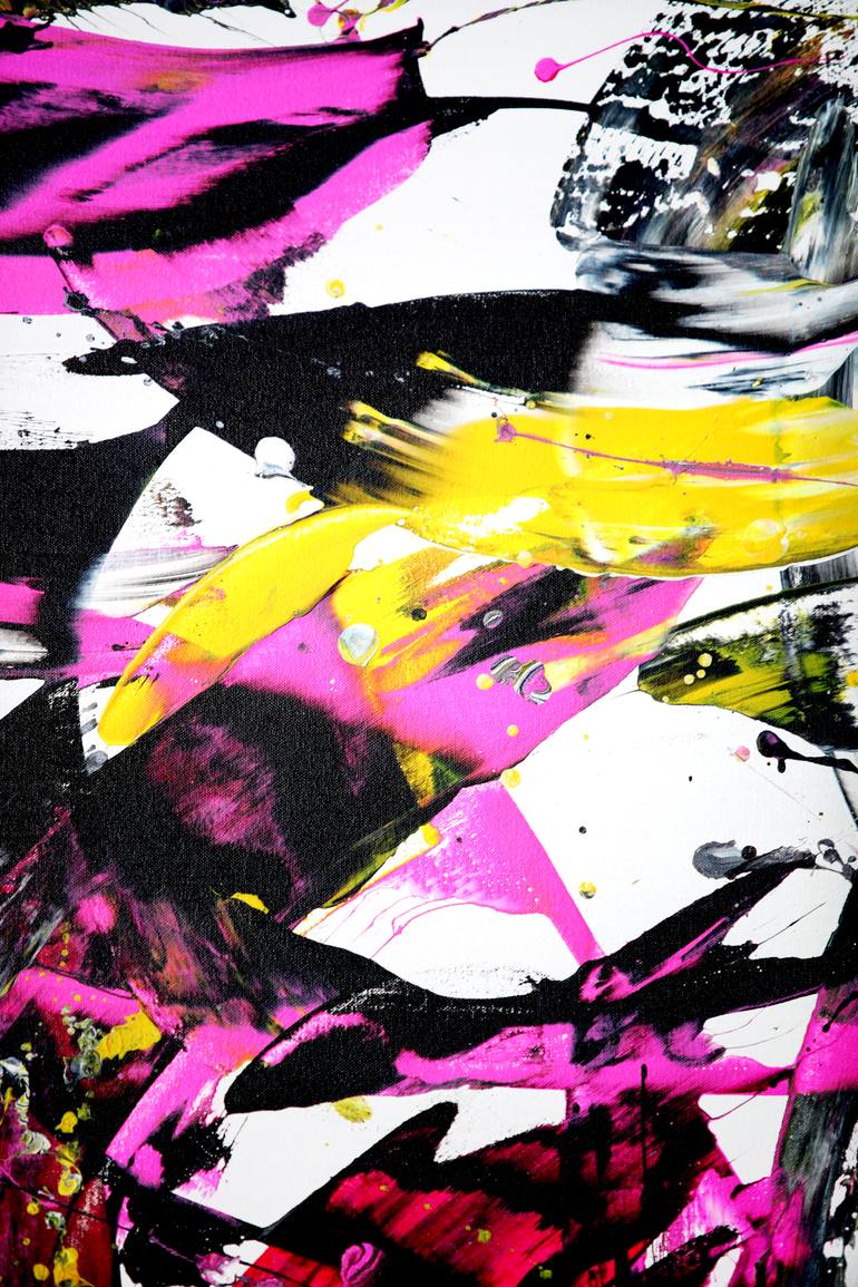 Original Abstract Expressionism Abstract Painting by Estelle Asmodelle
