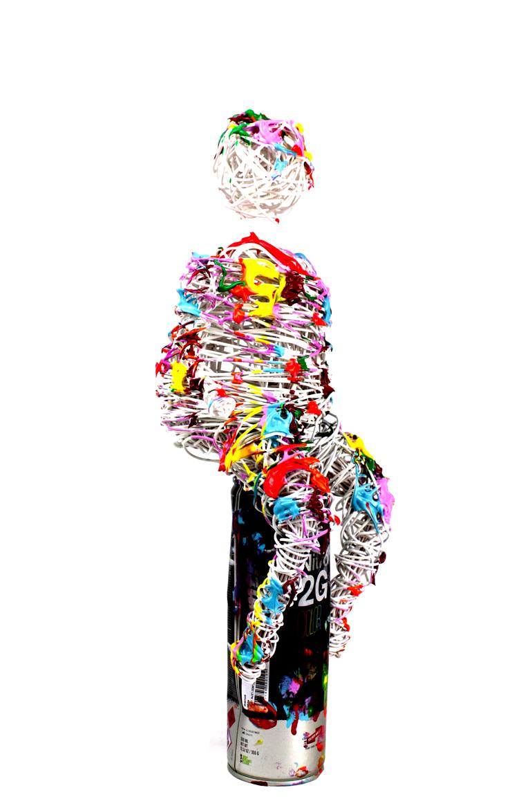 Original Contemporary Graffiti Sculpture by David Sànchez Leòn