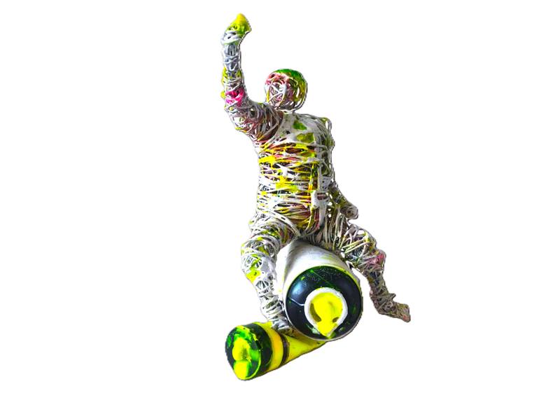 Original Street Art Graffiti Sculpture by David Sànchez Leòn