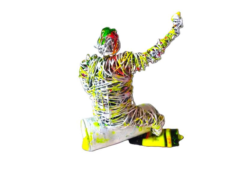 Original Street Art Graffiti Sculpture by David Sànchez Leòn
