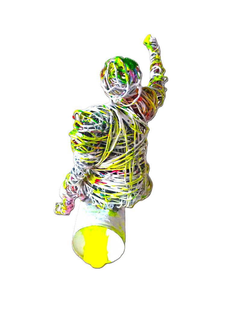 Original Street Art Graffiti Sculpture by David Sànchez Leòn
