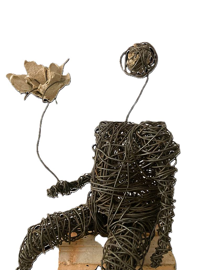 Original Figurative People Sculpture by David Sànchez Leòn