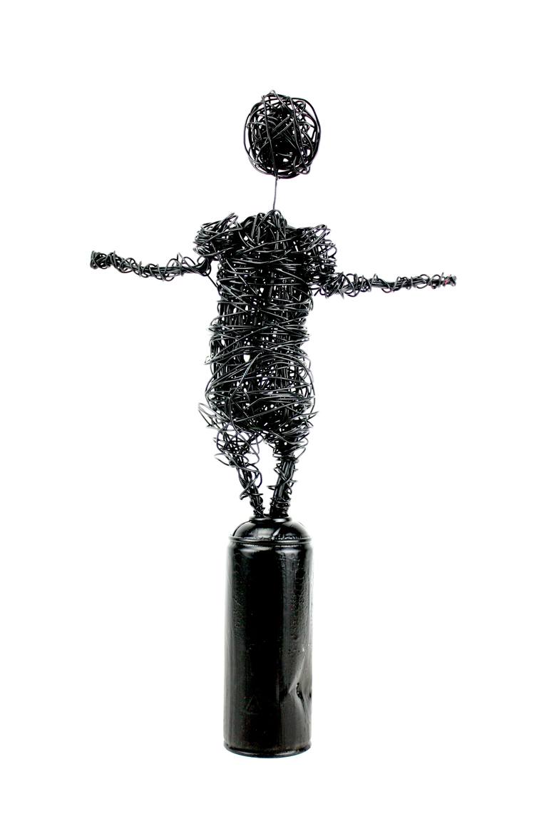 Original Figurative Graffiti Sculpture by David Sànchez Leòn