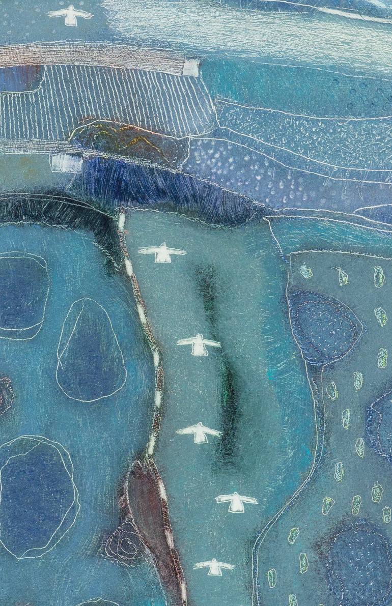Original Abstract Landscape Painting by Rob Van Hoek