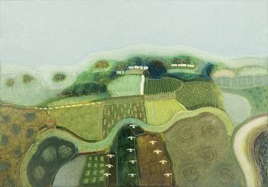 Print of Landscape Paintings by Rob Van Hoek