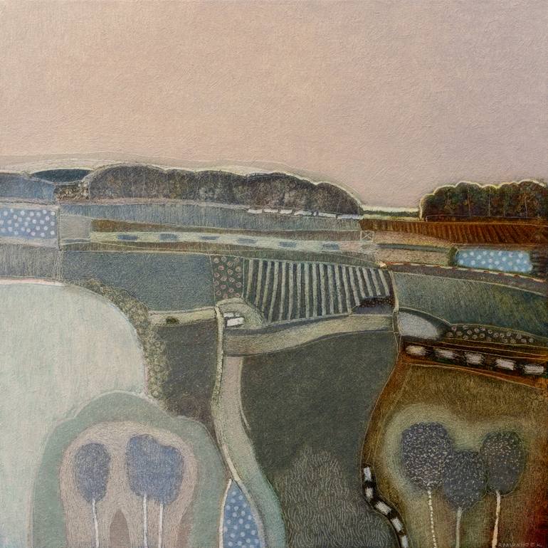 Original Abstract Landscape Painting by Rob Van Hoek
