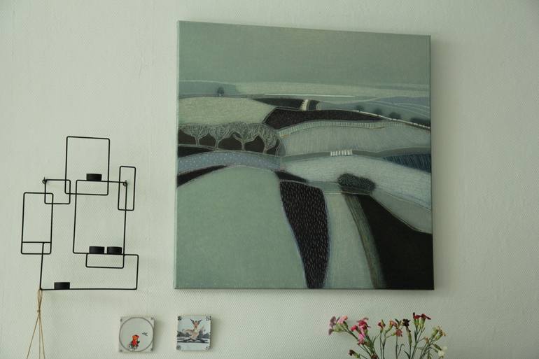 Original Abstract Landscape Painting by Rob Van Hoek