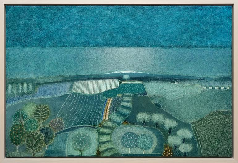 Original Abstract Landscape Painting by Rob Van Hoek