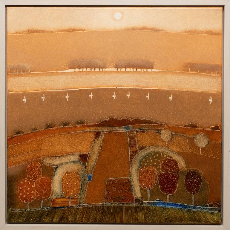 Original Abstract Landscape Painting by Rob Van Hoek