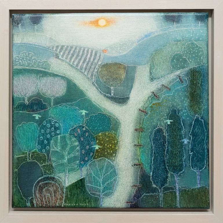 Original Abstract Landscape Painting by Rob Van Hoek