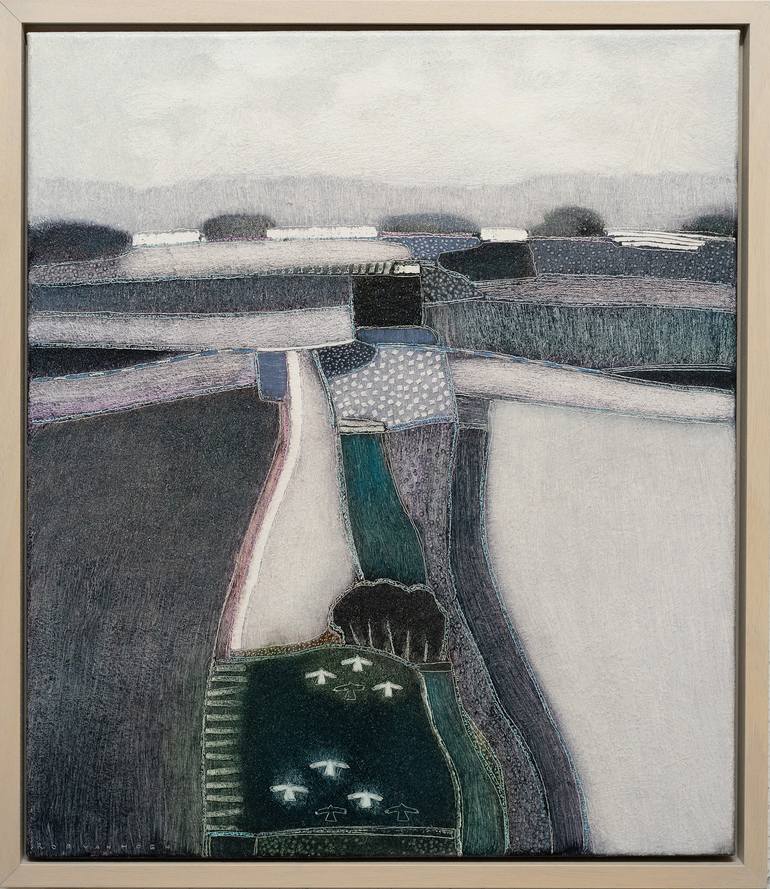 Original Abstract Landscape Painting by Rob Van Hoek