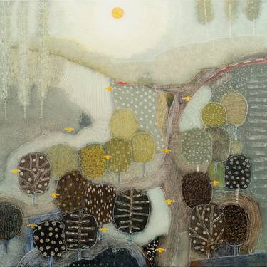 Original Abstract Landscape Paintings by Rob Van Hoek