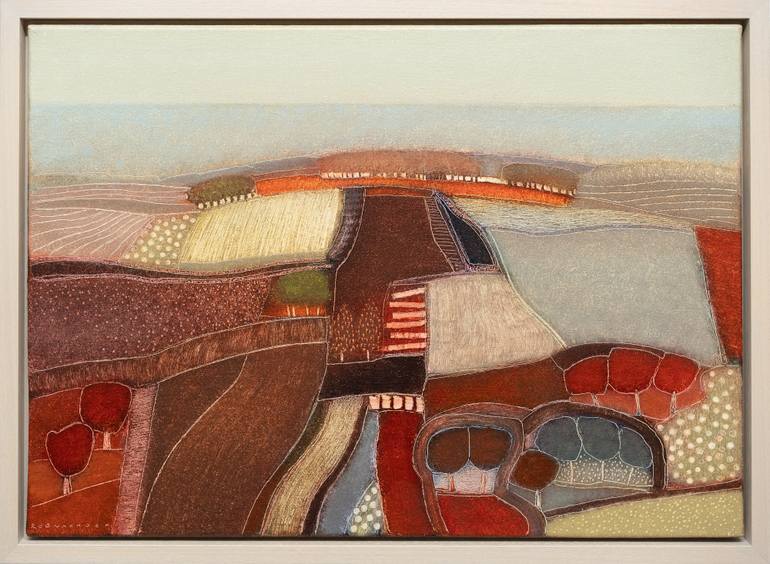 Original Abstract Landscape Painting by Rob Van Hoek