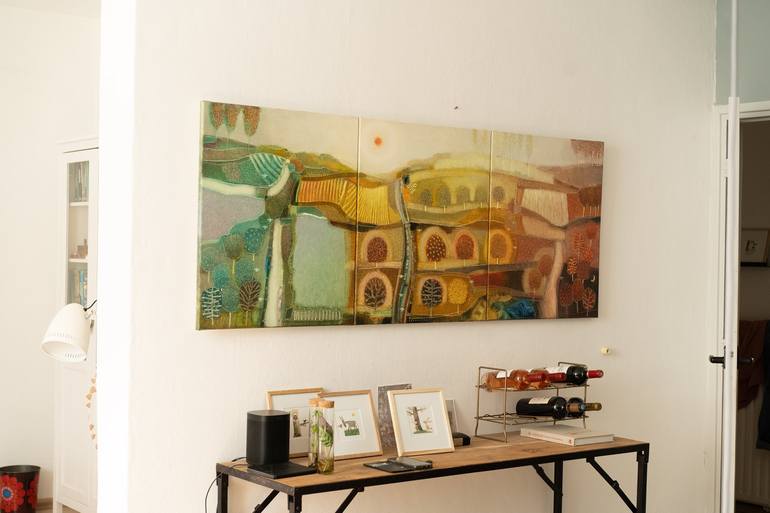 Original Abstract Landscape Painting by Rob Van Hoek