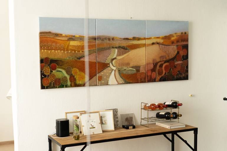 Original Abstract Landscape Painting by Rob Van Hoek