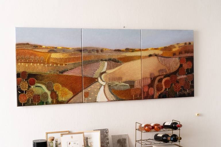 Original Abstract Landscape Painting by Rob Van Hoek