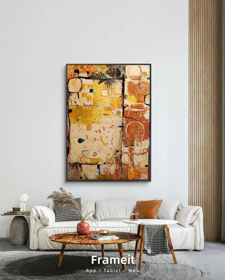 Original Abstract Painting by Arnaldo Mangolini