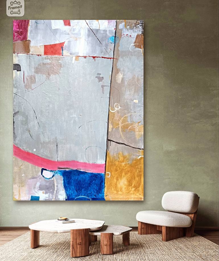 Original Abstract Painting by Arnaldo Mangolini