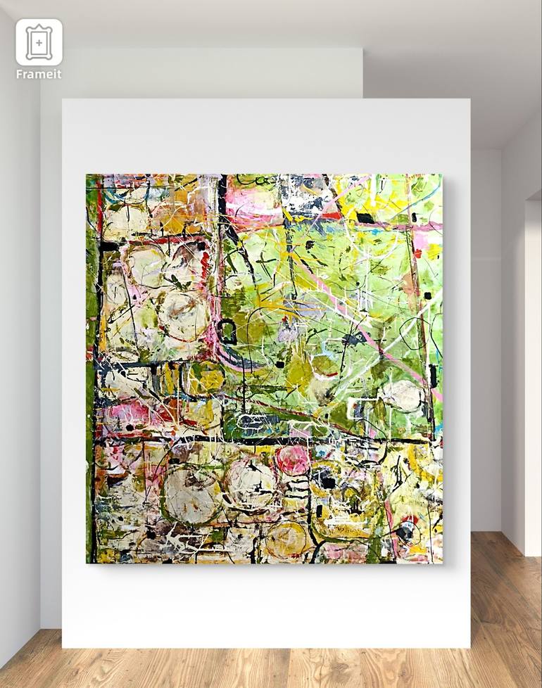 Original Abstract Painting by Arnaldo Mangolini