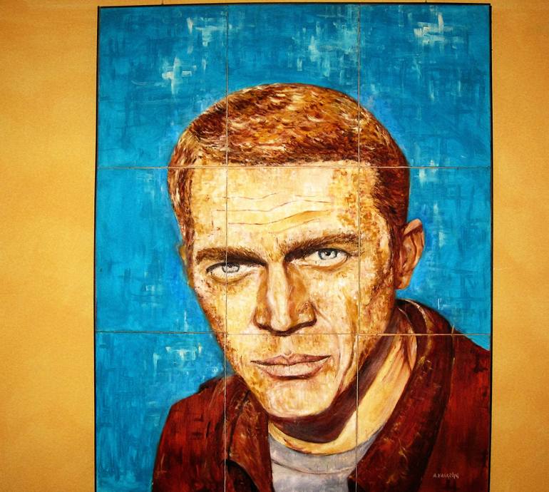 Original Realism Portrait Painting by Arnaldo Mangolini