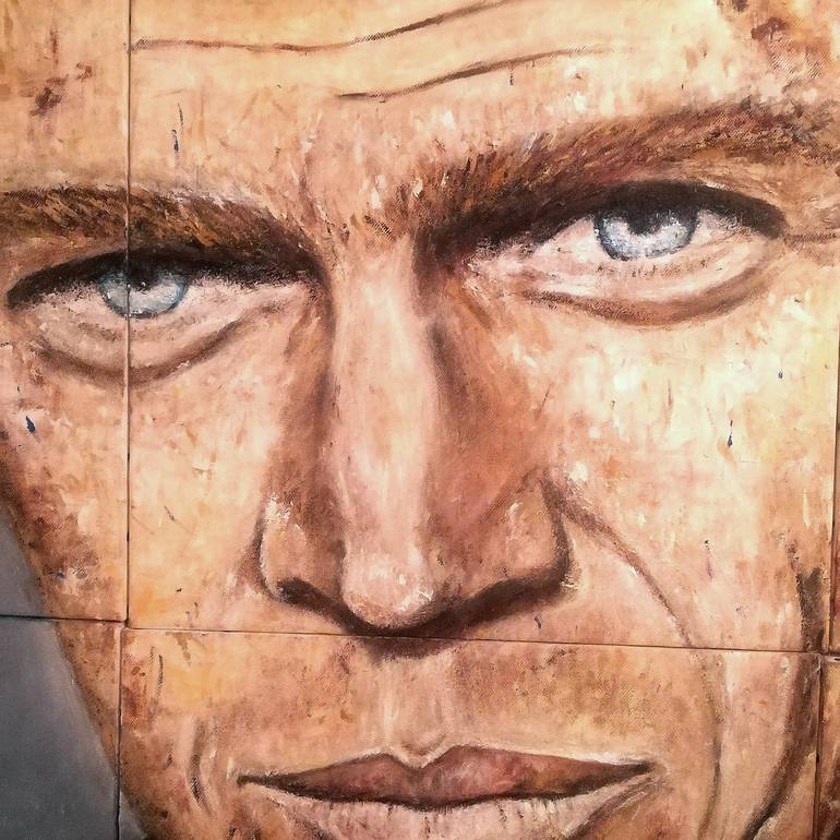 Original Realism Portrait Painting by Arnaldo Mangolini