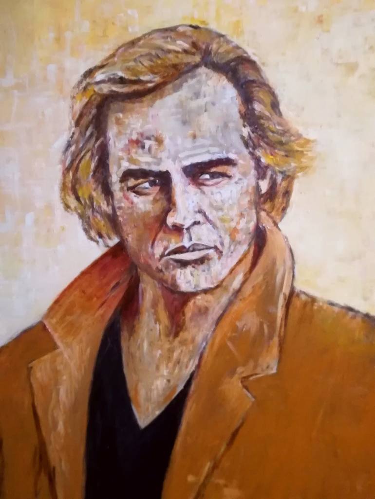 Original Figurative Portrait Painting by Arnaldo Mangolini