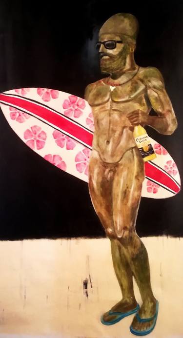 Original Pop Art Sport Paintings by Arnaldo Mangolini