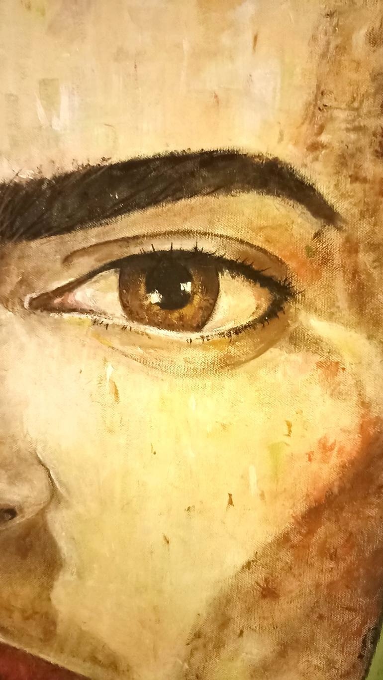 Original Figurative Portrait Painting by Arnaldo Mangolini