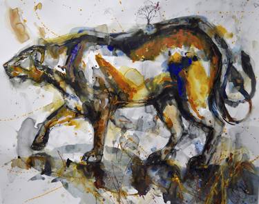 Print of Abstract Expressionism Animal Paintings by Skye Holland