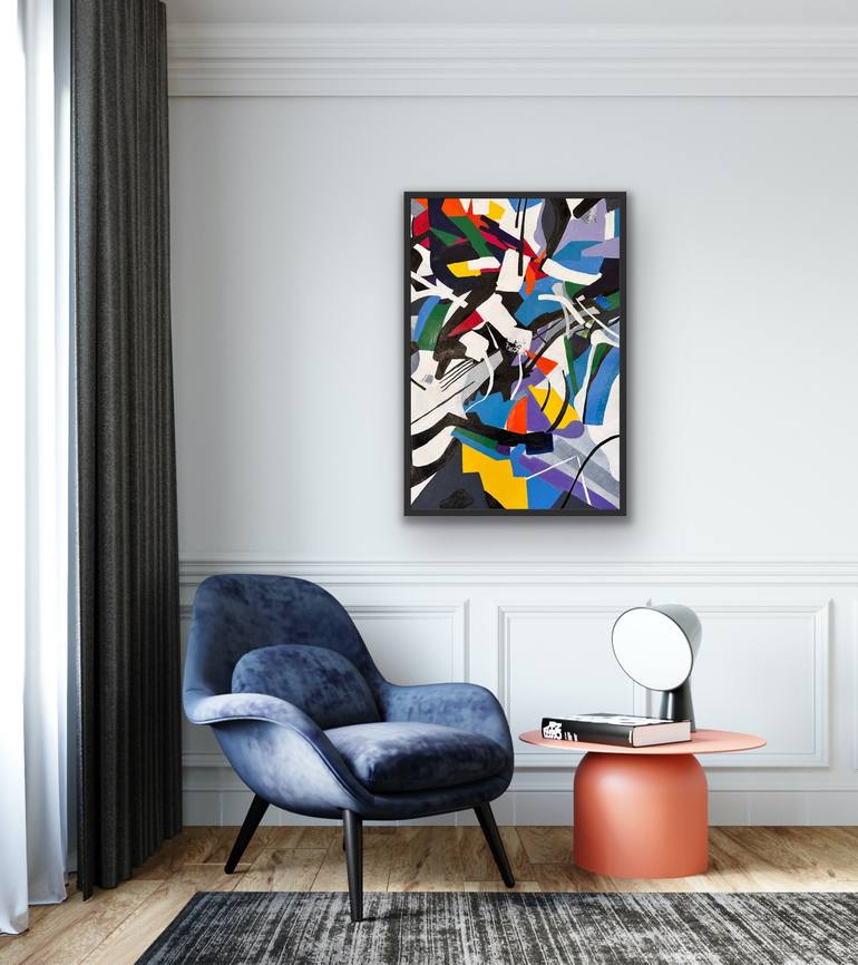 Original Abstract Expressionism Abstract Painting by Courtenay Kusitor
