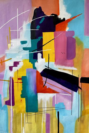 Original Abstract Expressionism Abstract Printmaking by Courtenay Kusitor