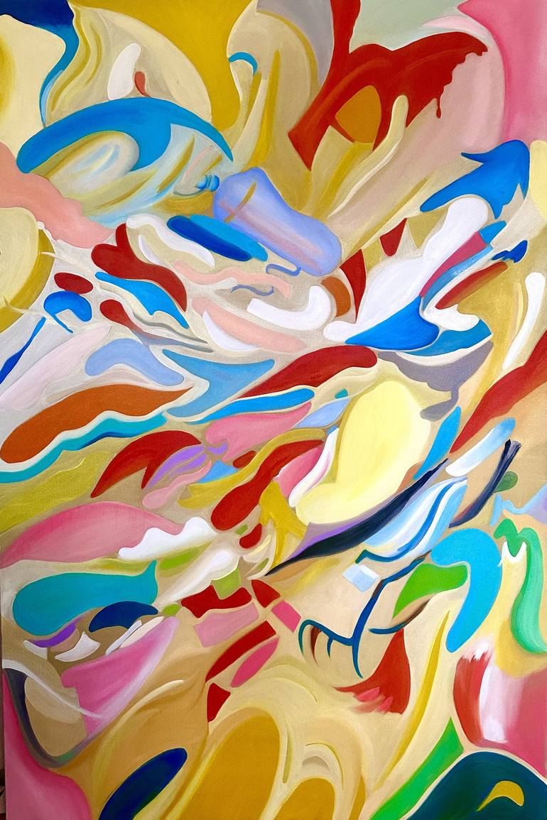 Original Abstract Expressionism Abstract Paintings by Courtenay Kusitor