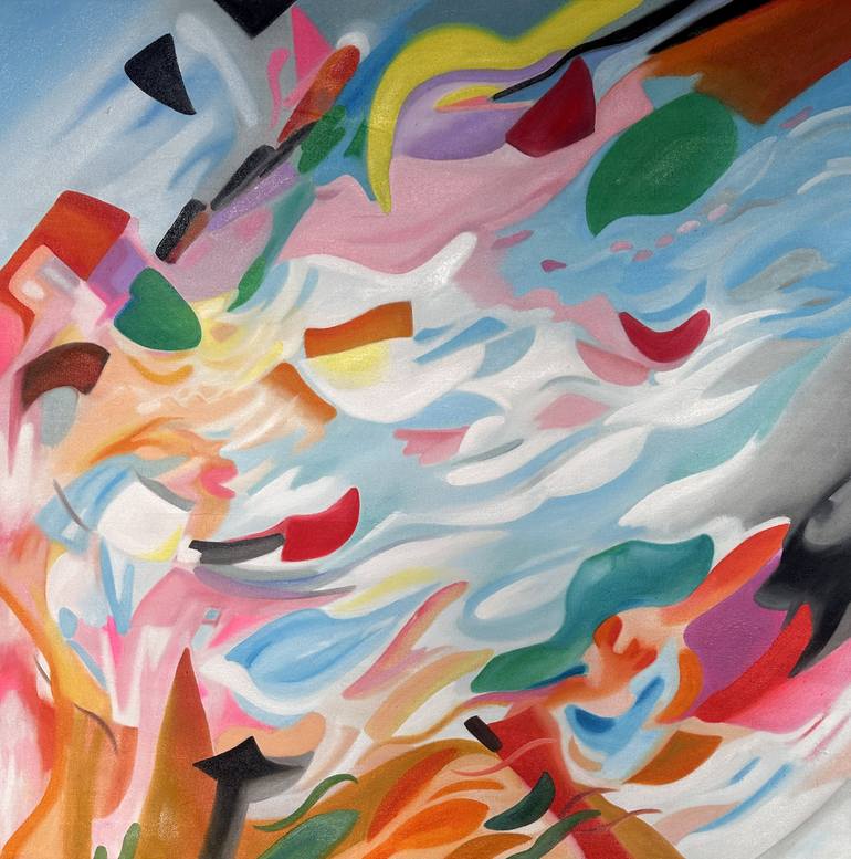 Original Abstract Expressionism Abstract Paintings by Courtenay Kusitor