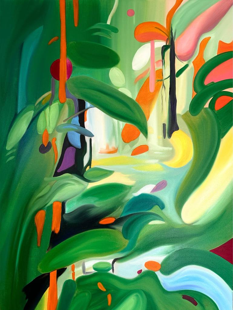 Original Surrealism Abstract Paintings by Courtenay Kusitor