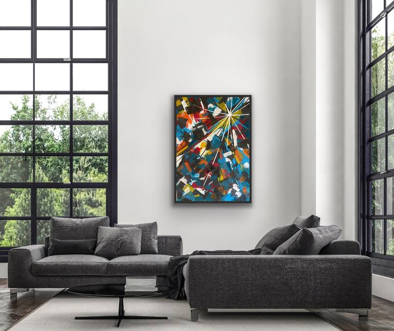 Original Abstract Painting by Courtenay Kusitor