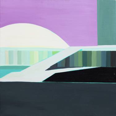 Original Abstract Architecture Paintings by Luciana Levinton