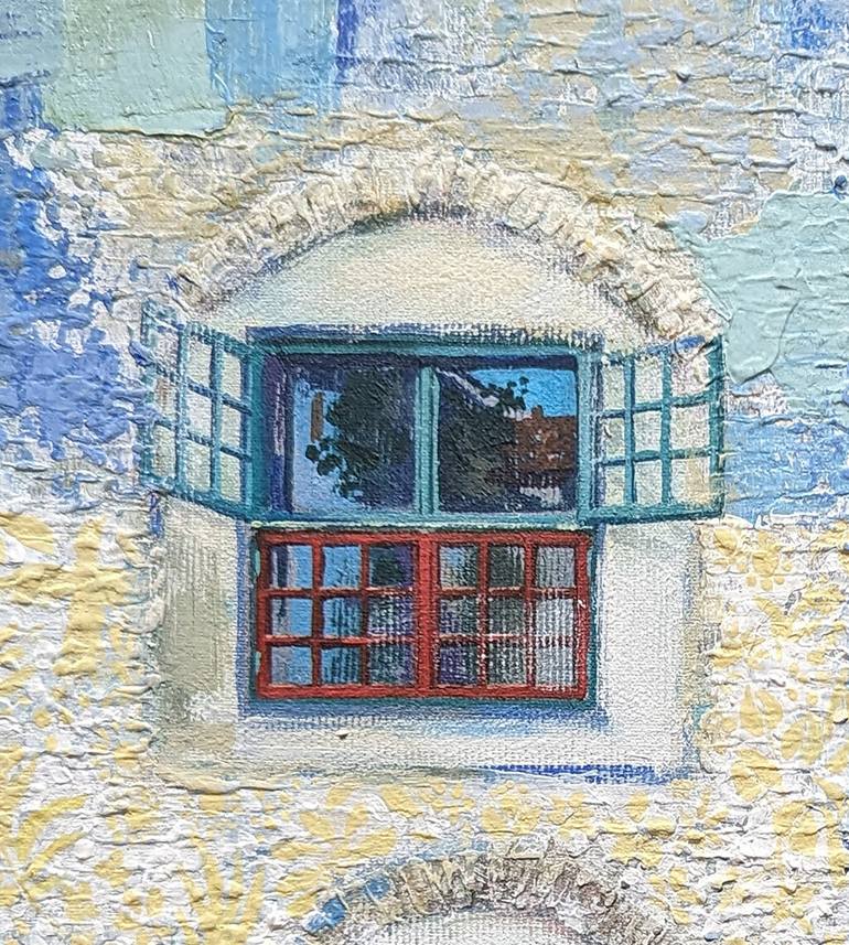 Original Figurative Architecture Painting by Amina Gubieva