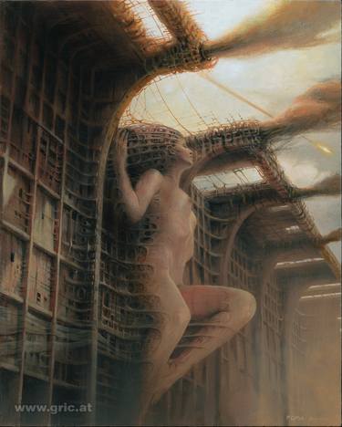 Original Surrealism Erotic Paintings by Peter Gric