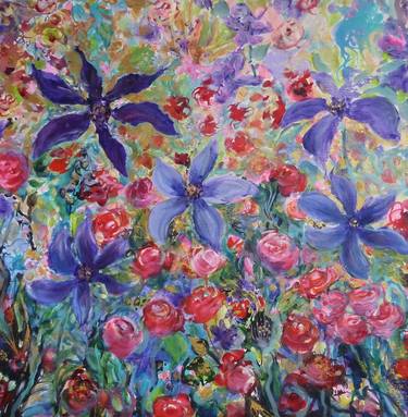 Original Impressionism Floral Paintings by Sharon Perris