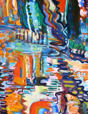 Original Abstract Water Paintings by Sharon Perris