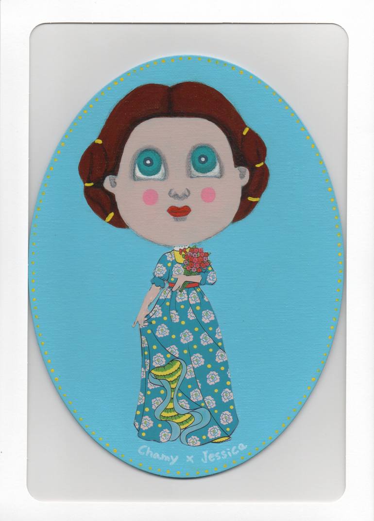 Original Pop Art Women Mixed Media by Chamy Shin