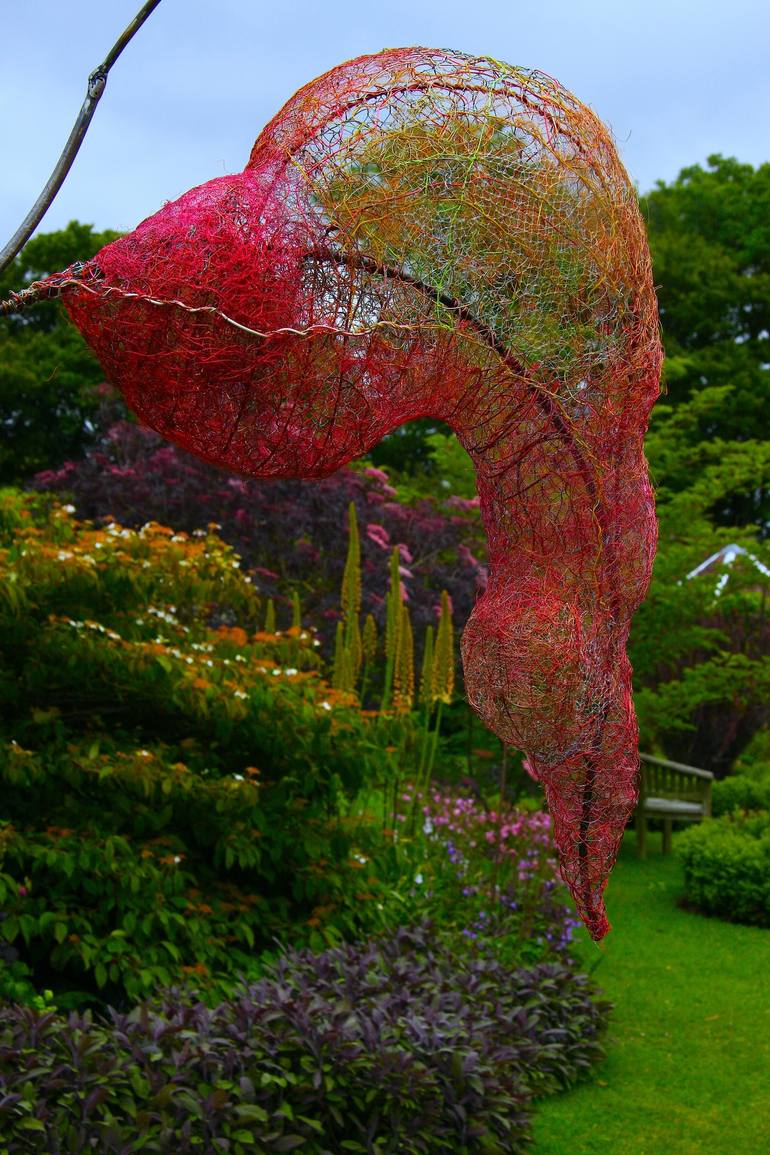 Cloudless Sulphur (detail)  205cms (H) x 75cms (W) x 46cms (D)   steel, wire and plastic netting