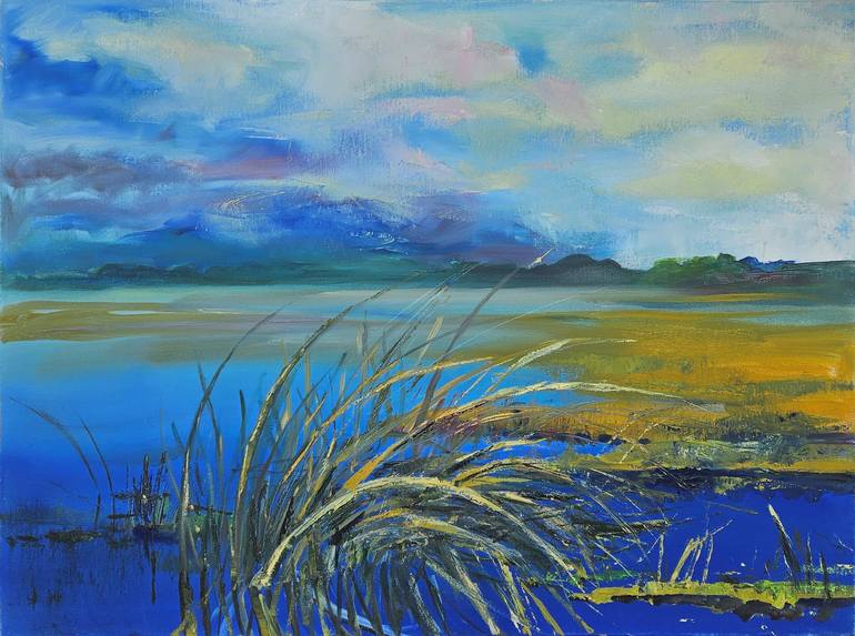 Original Abstract Landscape Paintings by Olga Rece