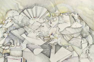 Print of Surrealism Cities Drawings by Alexis Avlamis