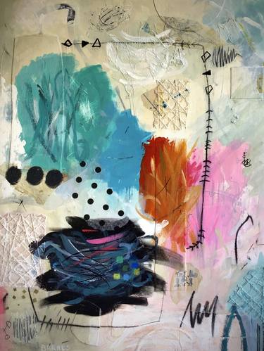 Original Abstract Painting by francoise Barnes