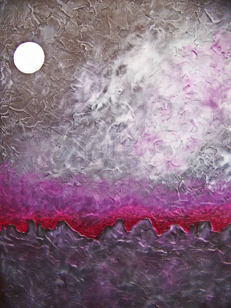 Original Abstract Landscape Painting by Jo And Jan Moore Romancing The Stone