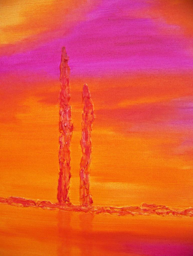 Original Abstract Nature Painting by Jo and Jan Moore Romancing The Stone