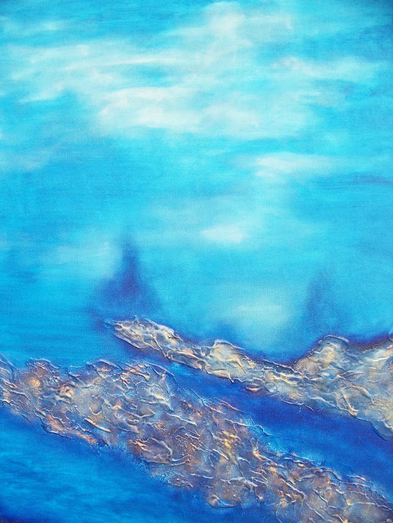 Original Figurative Abstract Painting by Jo And Jan Moore Romancing The Stone