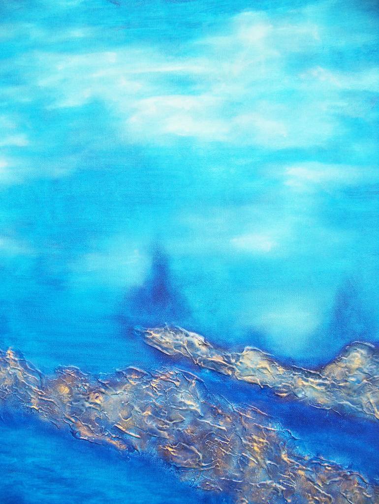 Original Figurative Abstract Painting by Jo And Jan Moore Romancing The Stone